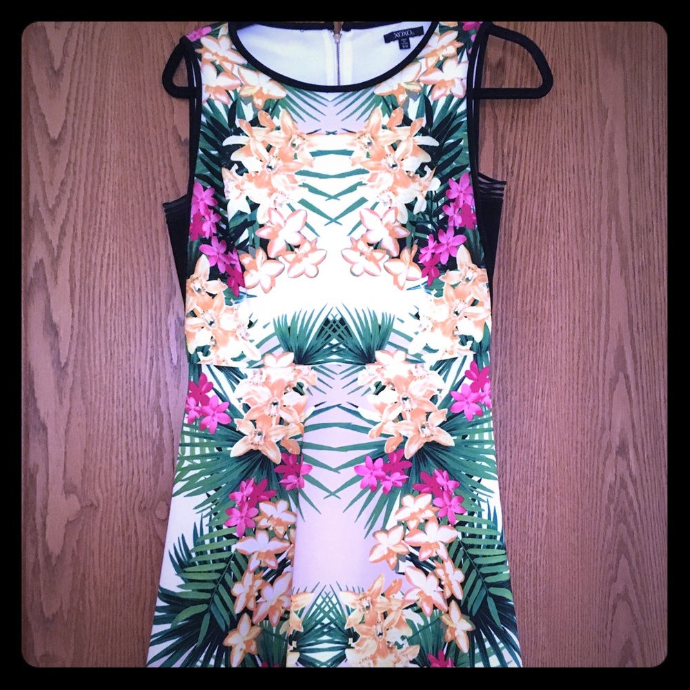 Hawaiian themed cocktail dress